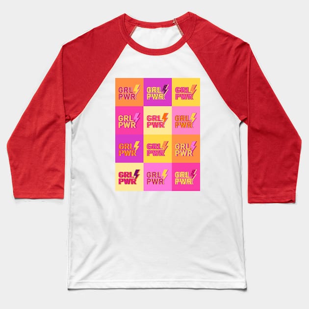 Girl Power Baseball T-Shirt by Kanvis